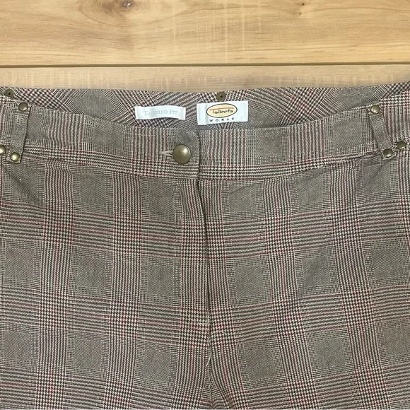 Talbots Woman Plaid Tailored Fit Stretch Pants Size 18W - Picture 4 of 6